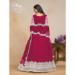 Picture of Splendid Net Crimson Anarkali Salwar Kameez