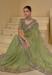 Picture of Appealing Silk Dark Olive Green Saree