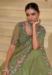 Picture of Appealing Silk Dark Olive Green Saree