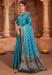 Picture of Alluring Satin & Silk Dark Turquoise Saree