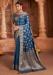 Picture of Enticing Satin & Silk Midnight Blue Saree