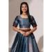 Picture of Ideal Silk Light Slate Grey Lehenga Choli