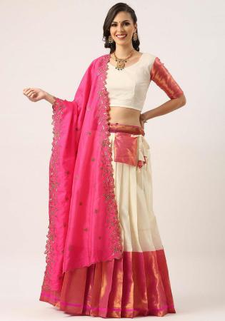 Picture of Statuesque Silk Linen Lehenga Choli