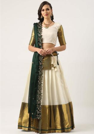 Picture of Pleasing Silk White Lehenga Choli