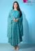 Picture of Georgette Medium Turquoise Anarkali Salwar Kameez