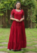 Picture of Shapely Georgette Maroon Readymade Salwar Kameez