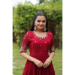 Picture of Shapely Georgette Maroon Readymade Salwar Kameez