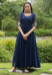 Picture of Georgette Midnight Blue Readymade Salwar Kameez