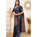 Picture of Wonderful Silk Navy Blue Saree