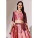 Picture of Grand Silk Light Coral Lehenga Choli