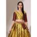 Picture of Delightful Silk Khaki Lehenga Choli