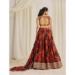 Picture of Pleasing Organza Brown Lehenga Choli