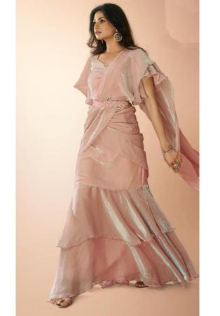 Picture of Classy Organza Pink Saree