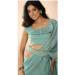 Picture of Sightly Organza Cadet Blue Saree