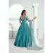 Picture of Statuesque Net Sea Green Lehenga Choli