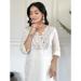 Picture of Ideal Rayon Off White Readymade Salwar Kameez