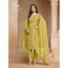 Picture of Chiffon & Organza Peru Straight Cut Salwar Kameez