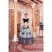 Picture of Stunning Silk Steel Blue Lehenga Choli