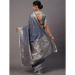 Picture of Fine Linen Dark Slate Grey Saree