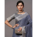 Picture of Fine Linen Dark Slate Grey Saree