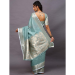 Picture of Magnificent Linen Dark Sea Green Saree