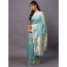 Picture of Magnificent Linen Dark Sea Green Saree