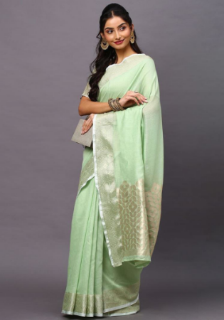 Picture of Enticing Linen Beige Saree