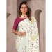 Picture of Alluring Chiffon & Georgette White Saree