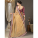 Picture of Resplendent Chiffon & Georgette Burly Wood Saree