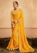 Picture of Bewitching Chiffon & Georgette Golden Rod Saree