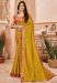 Picture of Stunning Georgette & Silk Dark Golden Rod Saree