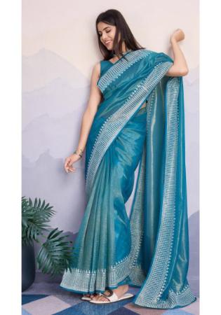 Picture of Appealing Silk Light Sea Green Saree