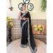 Picture of Beauteous Georgette Black Saree