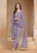 Picture of Chiffon & Organza Rosy Brown Straight Cut Salwar Kameez