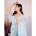 Picture of Statuesque Net Powder Blue Saree