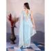 Picture of Statuesque Net Powder Blue Saree