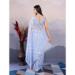 Picture of Exquisite Net Light Sky Blue Saree