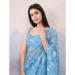 Picture of Delightful Net Cornflower Blue Saree