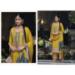 Picture of Chiffon Dark Golden Rod Readymade Salwar Kameez