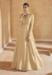 Picture of Georgette Pale Golden Rod Anarkali Salwar Kameez