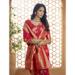 Picture of Comely Silk Indian Red Saree