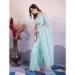 Picture of Ideal Net Pale Turquoise Saree