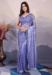 Picture of Splendid Net Light Steel Blue Saree