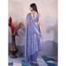 Picture of Splendid Net Light Steel Blue Saree