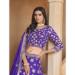 Picture of Fascinating Organza Purple Lehenga Choli