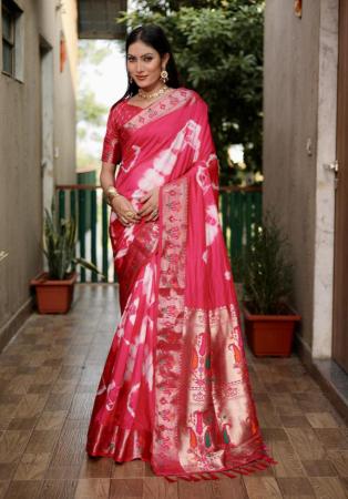 Picture of Charming Silk Pink Saree