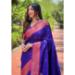 Picture of Statuesque Silk Midnight Blue Saree