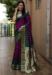 Picture of Shapely Silk Indigo Saree