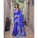 Picture of Fine Silk Navy Blue Saree