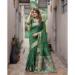 Picture of Ravishing Silk Dark Olive Green Saree